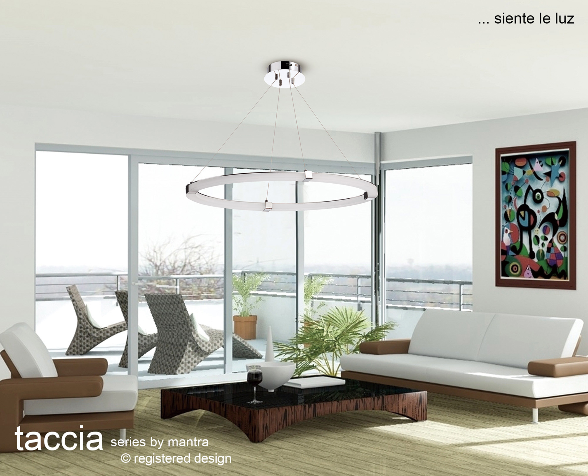 Taccia Ceiling Lights Mantra Fusion Ring Pendants